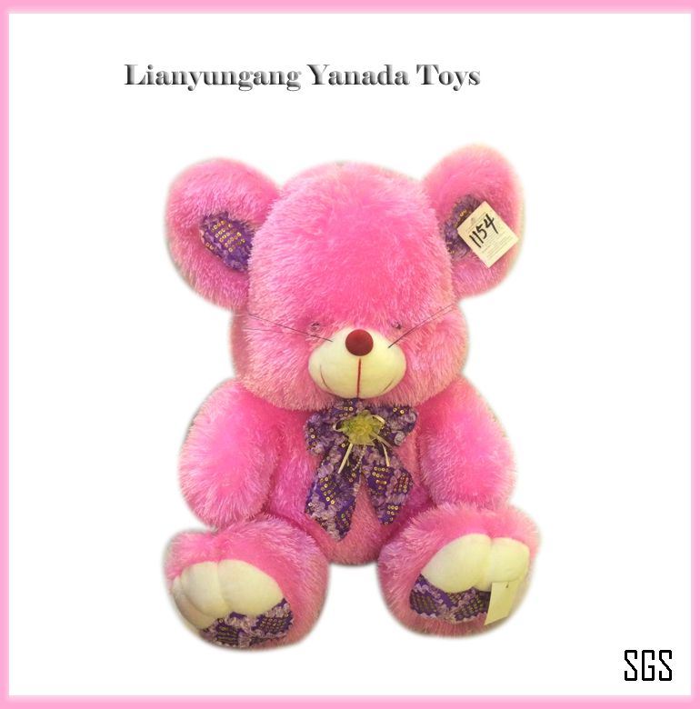 Hot Sale Pink Plush Soft Stuffed Teddy Bear Toy
