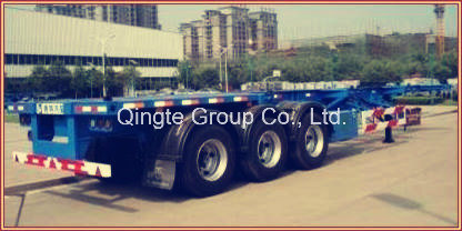 Skeleton Container Transport Semi Trailer with 3 Axles (QDT9400TJZG)
