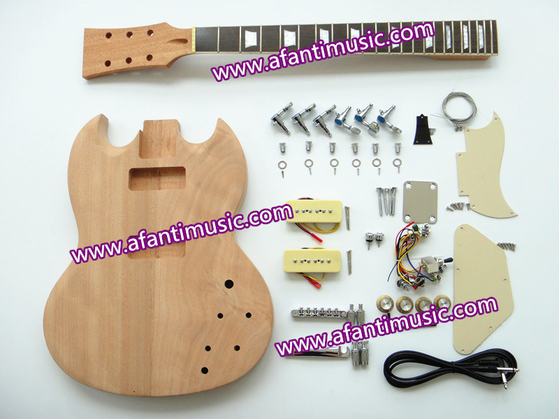 Afanti Music / Sg Style DIY Electric Guitar Kit / DIY Electric Guitar (ASG-818K)