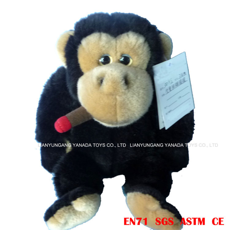 21cm Simulation Gorilla (smoking) Plush Toys