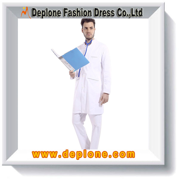 White Hospital Gown for Doctor Uniform (DU502)
