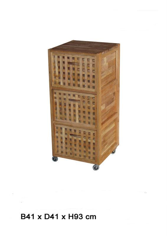 3 Drawer Rolling Storage