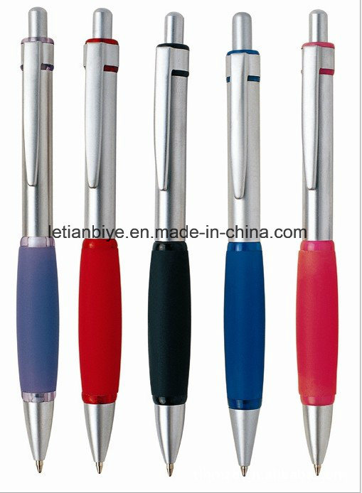 Classic Design Plastic Ball Pen Rubber Grip (LT-C024)