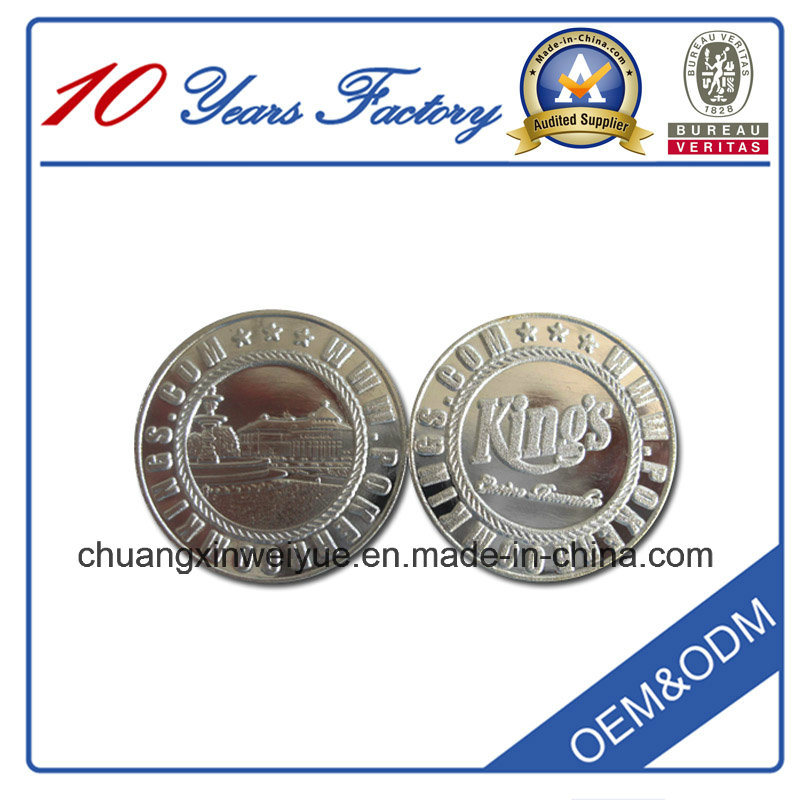 Custom Design Challenge Coin with Silver Plated