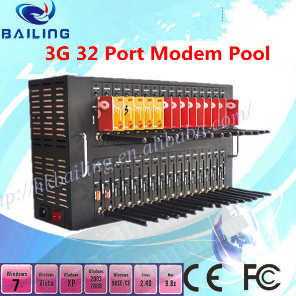 GSM/CDMA/WCDMA/3G Bulk SMS TCP/IP Stk Modem Pool