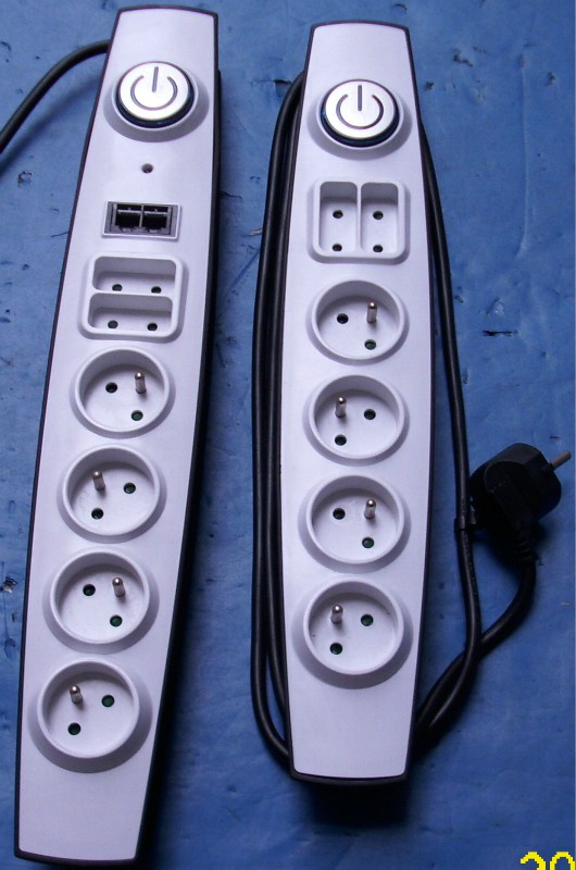 French Power Extension Socket with Switch