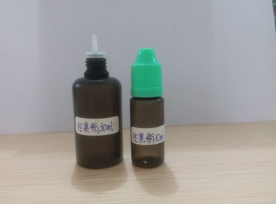 15ml 30ml Black Plastic Bottles with Tamperproof Caps