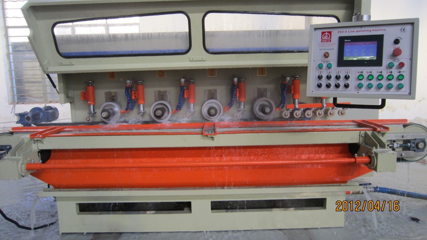 Fully Automatic Line Grinding and Polishing Machine with 4 Heads (ZDX-4)