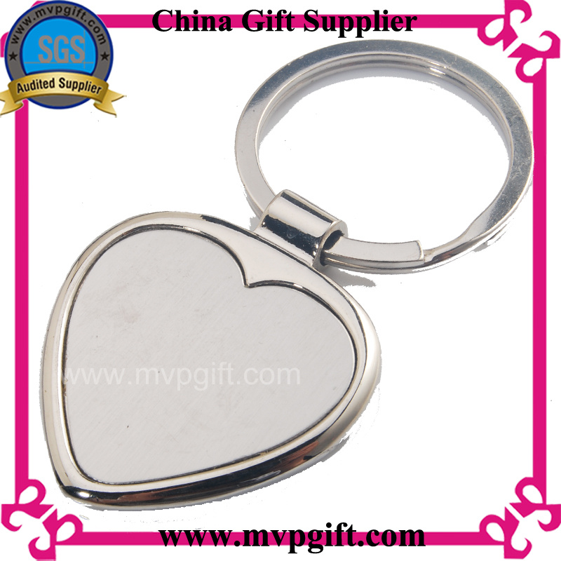Metal Key Chain with Heart Shape