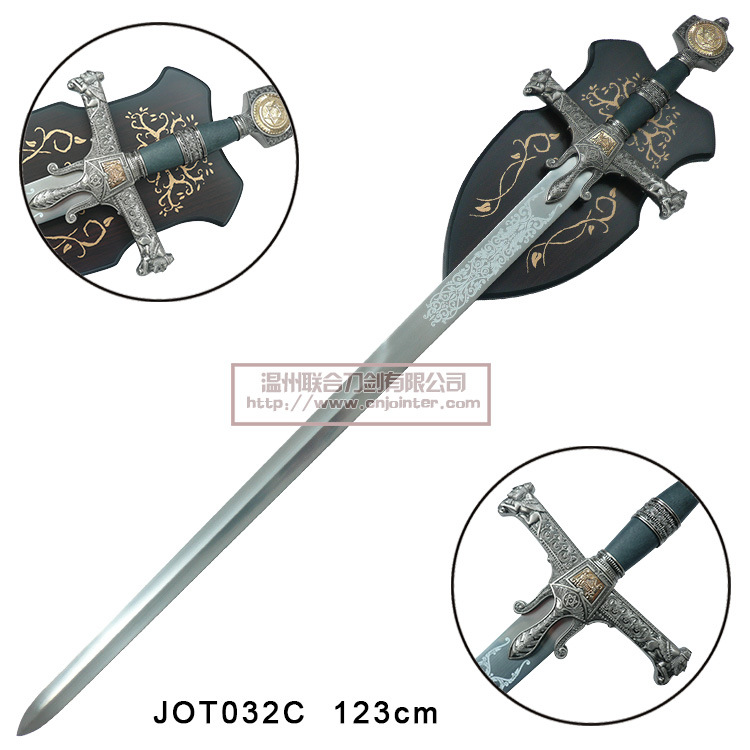 Solomon Swords with Plaque 123cm Jot032c