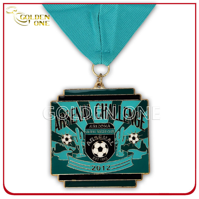 Custom Gilt Football Game Award Medal