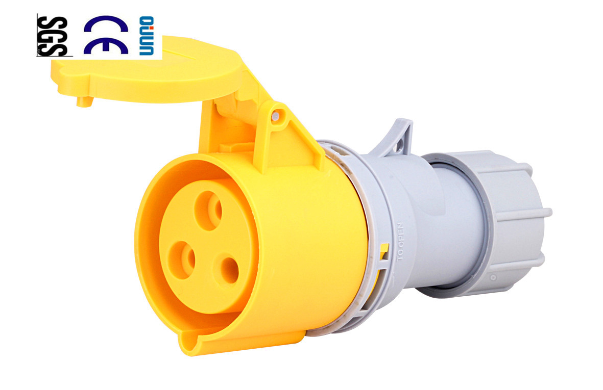 Industrial Socket (QJ-N013-4) of IP44 16A 2p+E Plastic PA