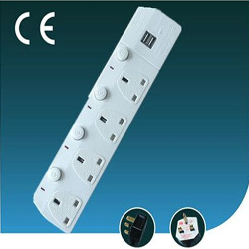 Extension Outlet UK Socket with Individual Switch