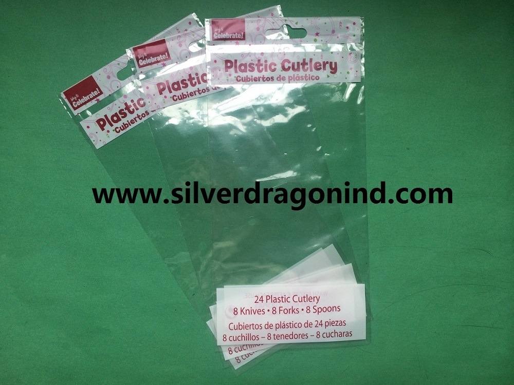 Transparent BOPP Bag for Plastic Cutlery