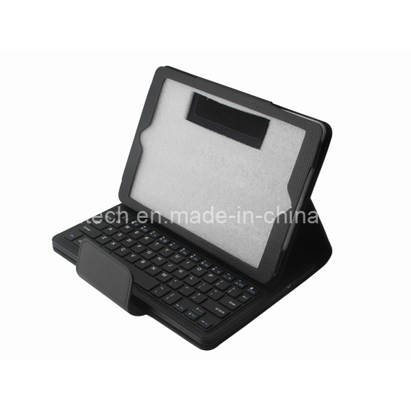 Wireless Bluetooth Keyboard Leather Case for iPad Air