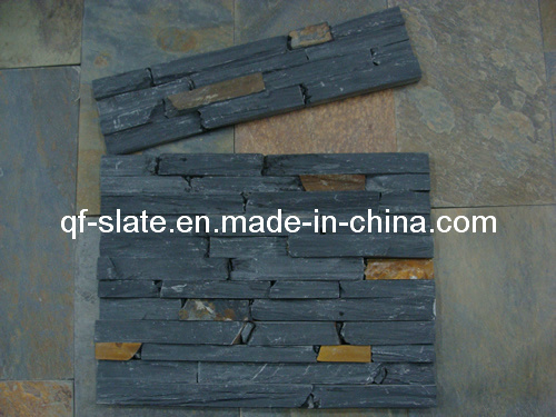 Chinese Hebei Baoding Rusty and Black Slate Stone Wall Cladding