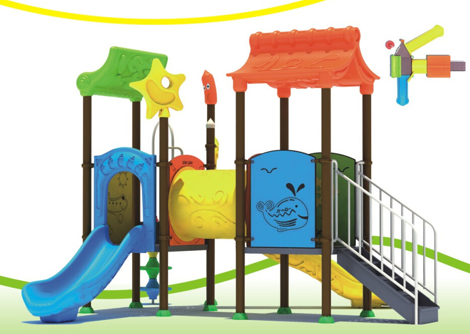 2015 Hot Selling Outdoor Playground Slide with GS and TUV Certificate (QQ14029-2)