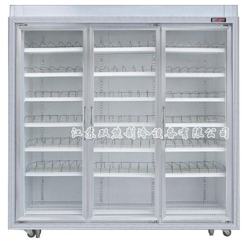 Three Door Upright Luxurious Display Refrigerator