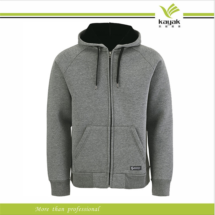Custom Made Mutiple Color 100% Cotton Plain Hoodies (KY-H046)
