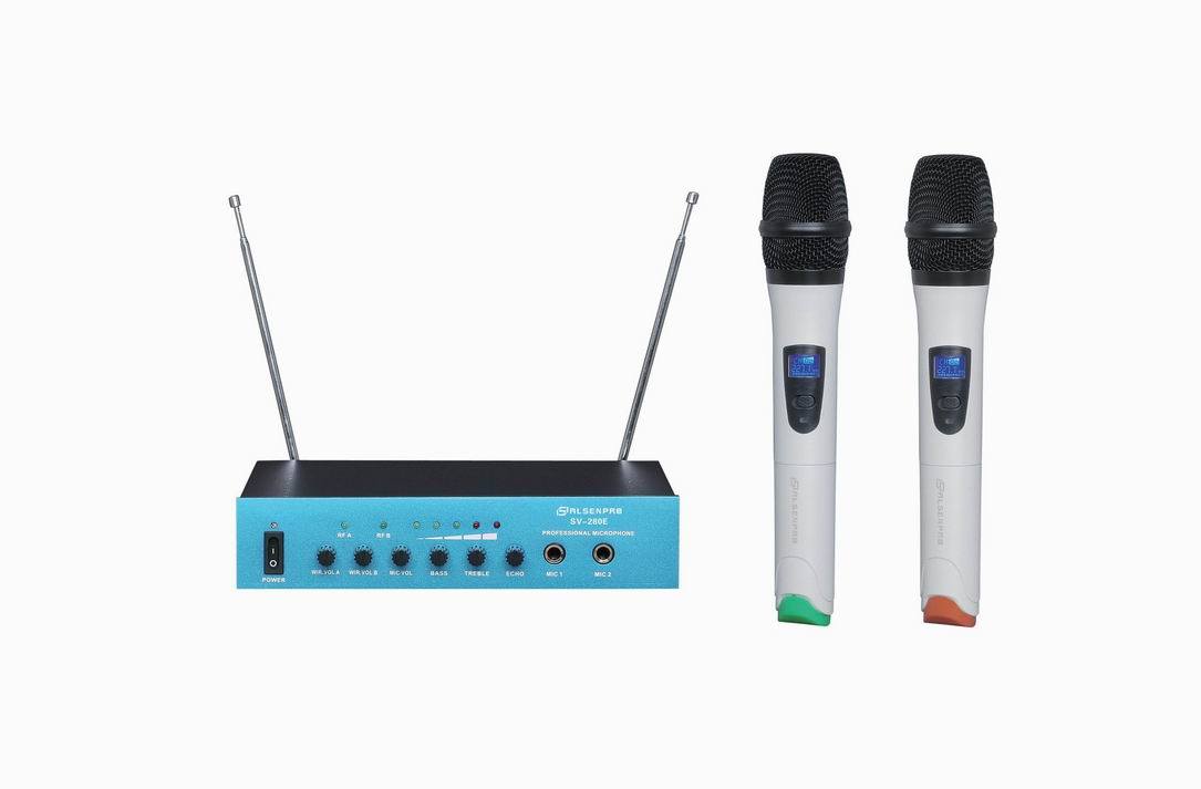 Professional VHF Wireless Microphone for Cyber KTV (SV-280E)
