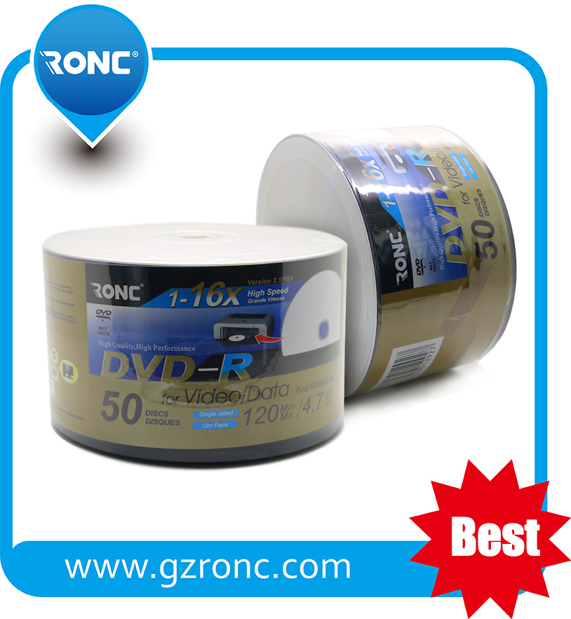 Guangzhou Ronc A Grade Blank DVD-R 16X 4.7GB Virgin Material