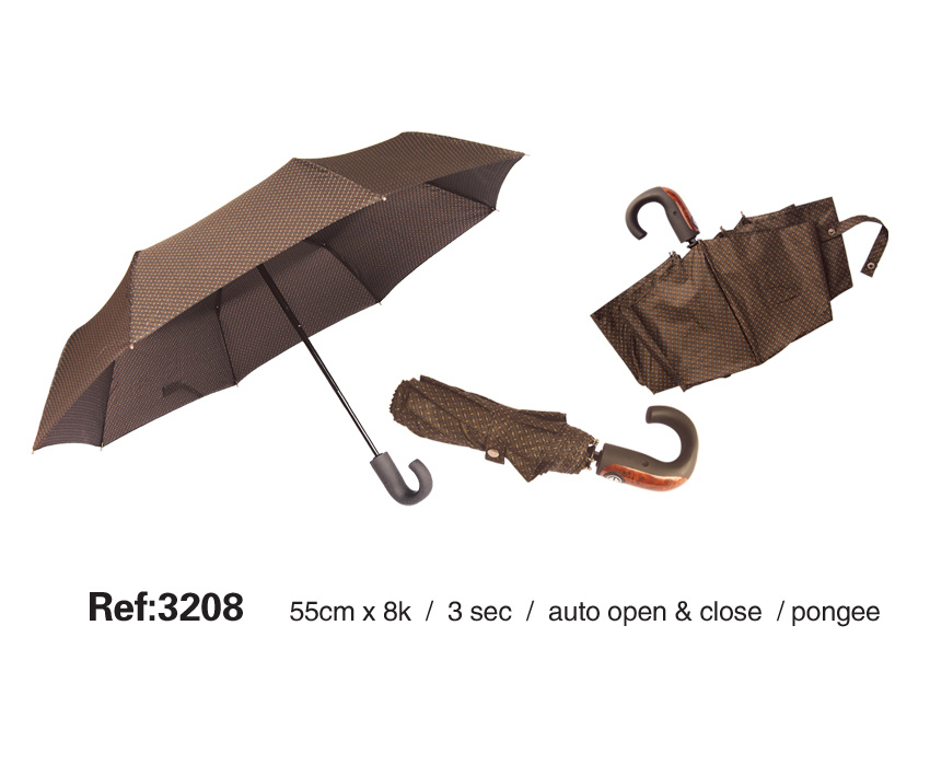 Three Fold Auto. Open & Close Umbrella 3208