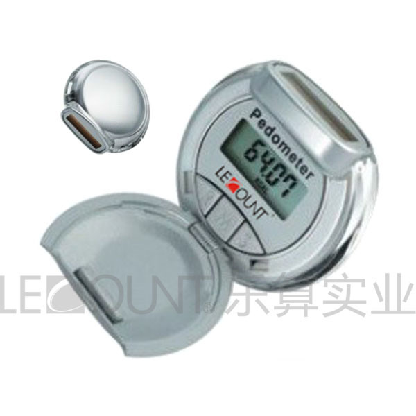Flip Cover Solar Pedometer with Distance and Calorie Measurement (PD1064)