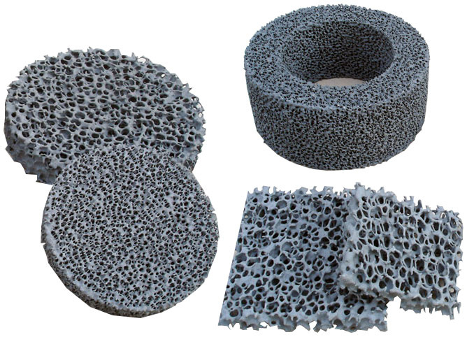 Sic Foam Filter for Moteln Iron, Bronze