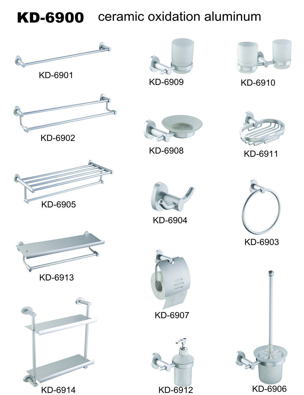 Aluminum Bathroom Accessories (KD-69 Series)