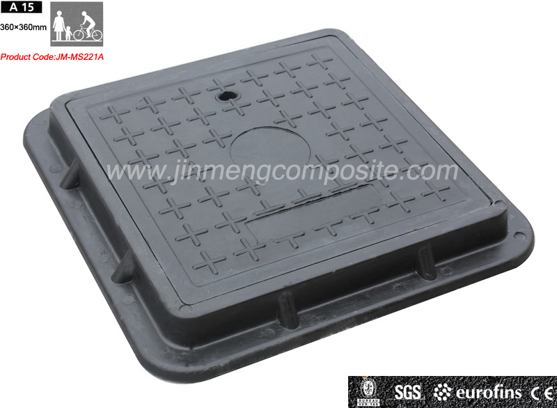 Square Composite Manhole Cover with SMC Material