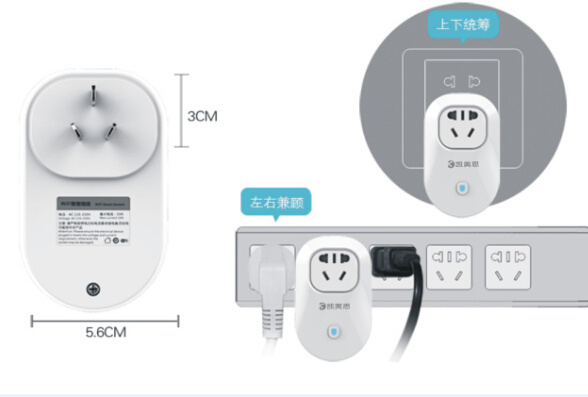 Samrt WiFi Outlet, Remote Control by Smartphone Anywhere