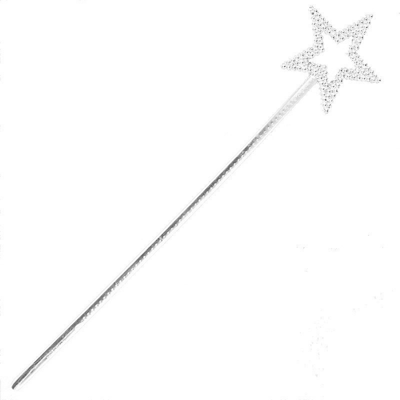 Party Toys Children Jewelry Silver Star Princess Wands