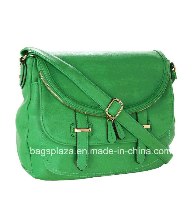Green Retro Designed School Bags, Lady Briefcase, Women Clutch Bag (CL6-040)