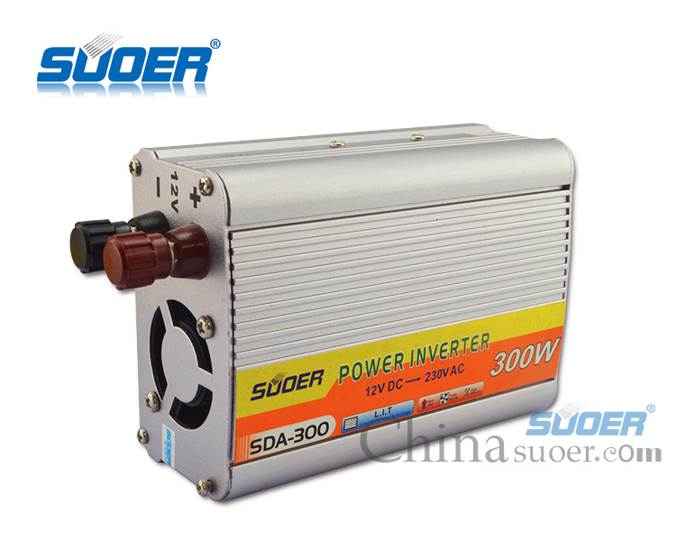 Suoer Solar Power Inverter 300W Steady Voltage Solar Power Inverter 12V Inverter (SDA-300A-230V)