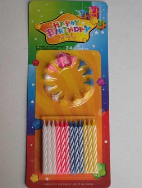 Pillar Spiral Birthday Candle