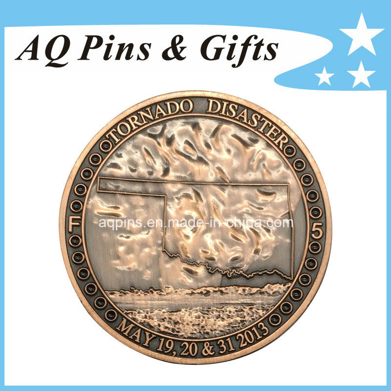 Souvenir Coin with Antique Plating, Challenge Coin