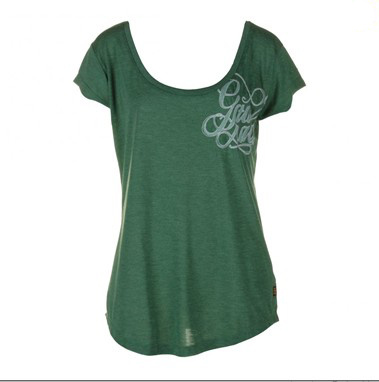 Green Fashion Cotton Lady T-Shirt
