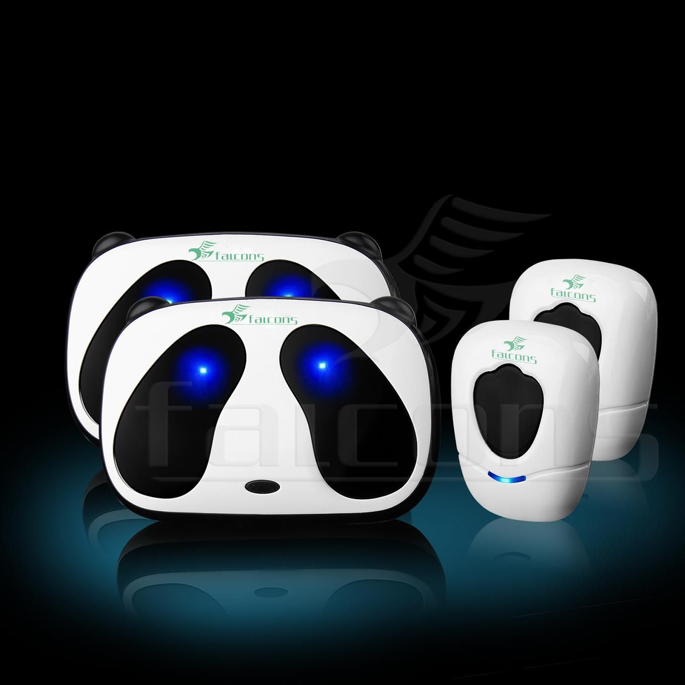 Promotional Wireless Home Welcome Digital LED Doorbell Including 52 Chimes (FLS-DB-WD)