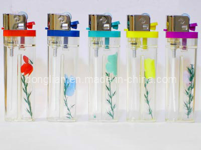 Disposable Gas Lighter with Flower (DL-007)