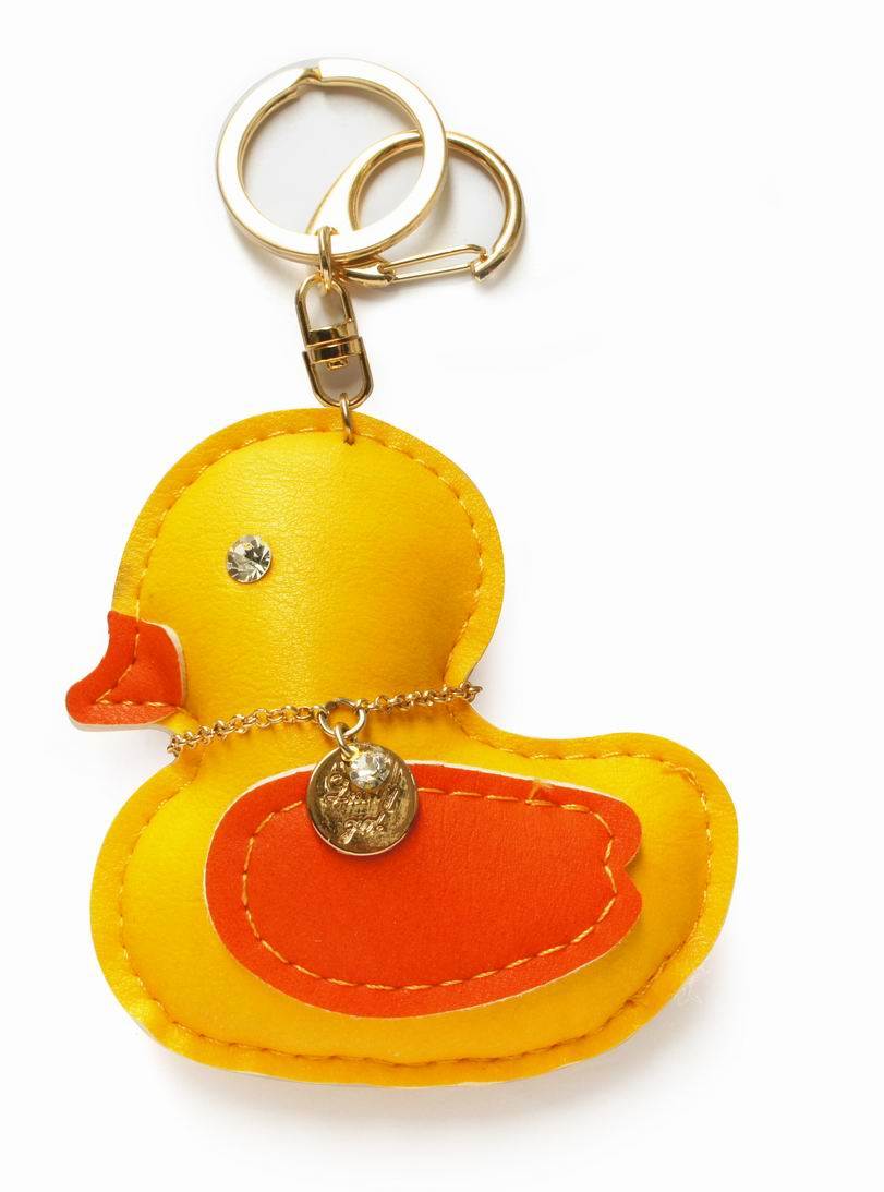 Lovely Big Yellow Duck Key Chain