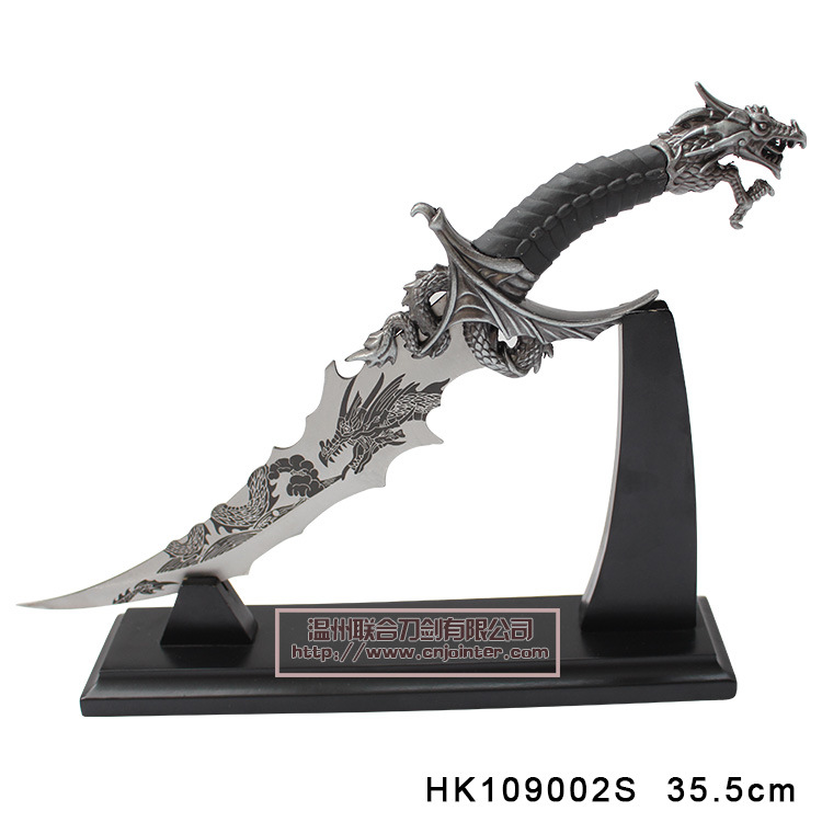 Dragon Knife Fantasy Knife Home Decoration Silver