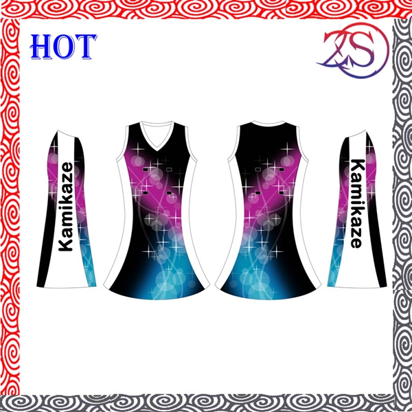 2015 New Design Wholesale Netball Uniforms