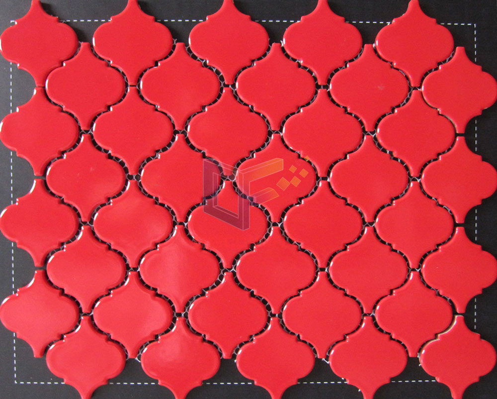 Glossy Red Shining Ceramic Mosaic (CST142)
