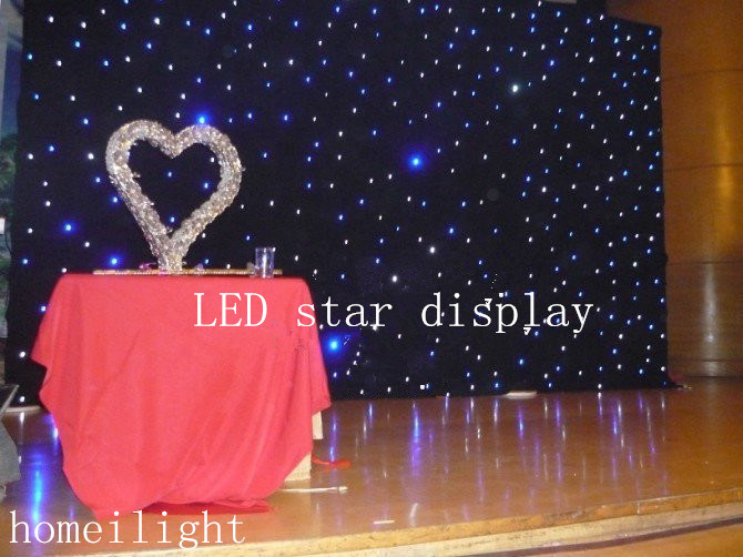 3*4m Hot Sale LED Star Curtain /LED Video Cloth as Stage Decoration