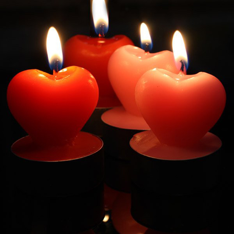 OEM New Love Heart Shape Art Candle