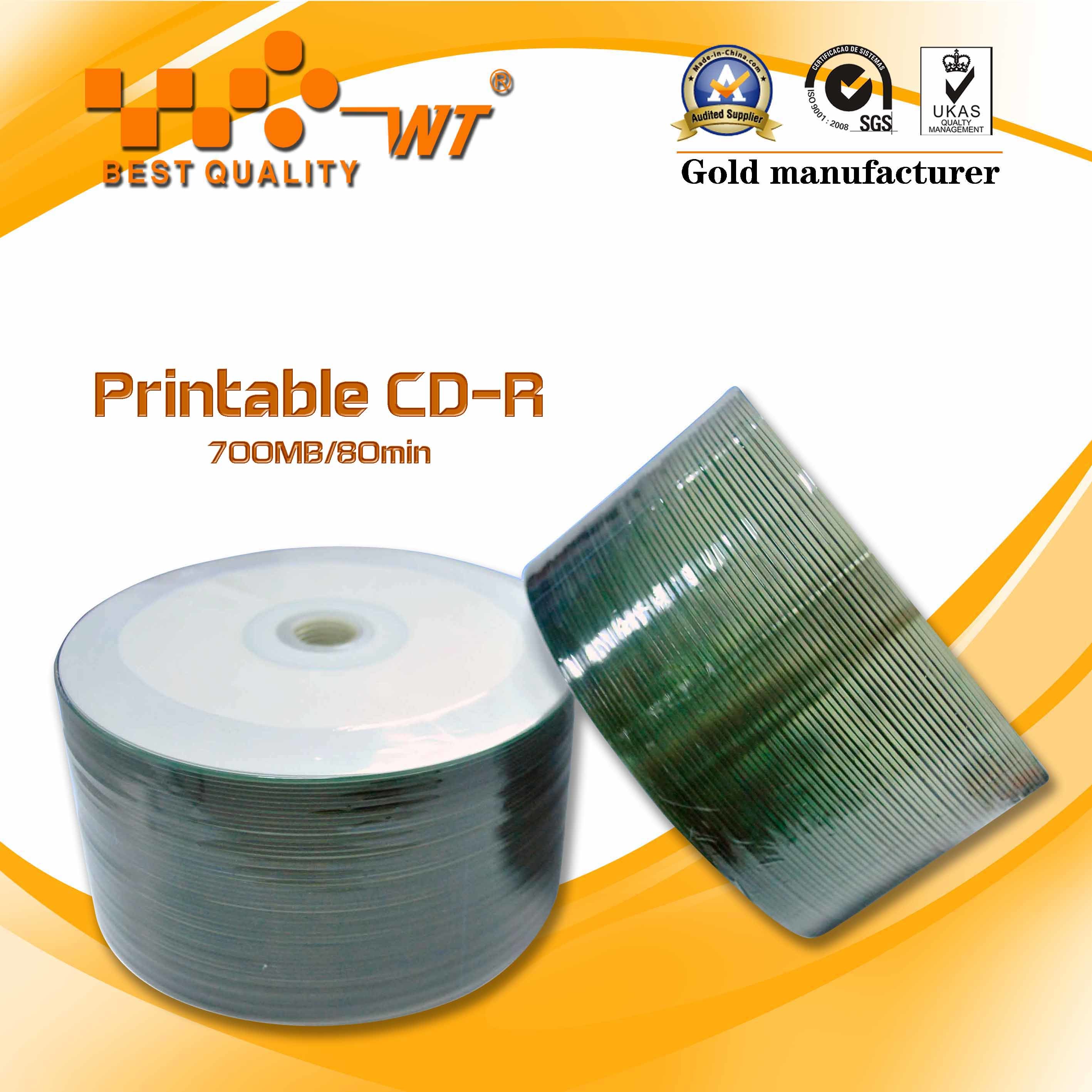 CD-R Printable Blank Disc (WT-Printable CD-R)