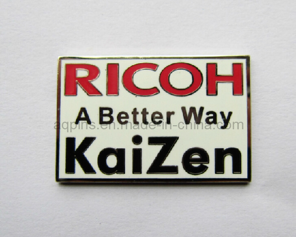 High Quality Soft Cloisonne Metal Lapel Pin Badge (badge-076)