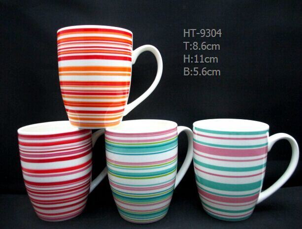 360ml Ceramic Mugs Strips 4 Designs More Designs Shapes Workable