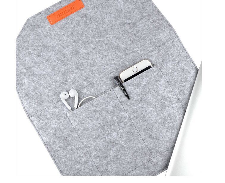 New Arrival Woolen Felt Envelope Protective Sleeve Laptop Bag for MacBook Air 12