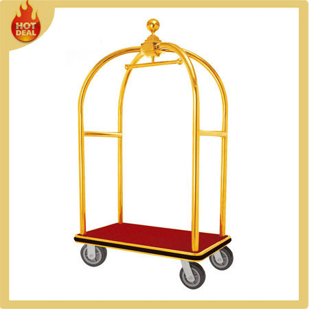 Stainless Steel Hotel Luggage Trolley for Sale